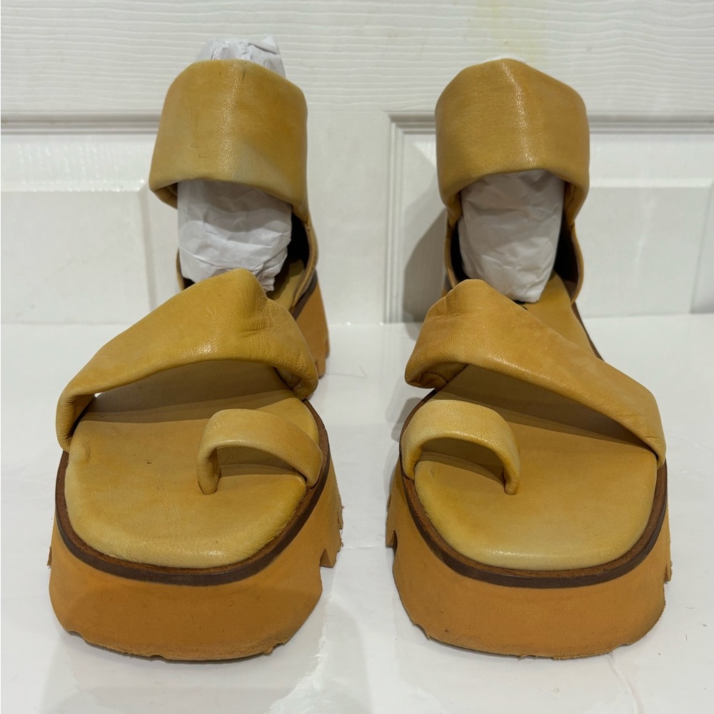 Free People Maddox Lug Sole Leather Platform Sandals